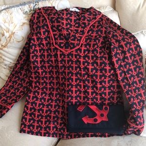 Vineyard Vines blouse and matching purse